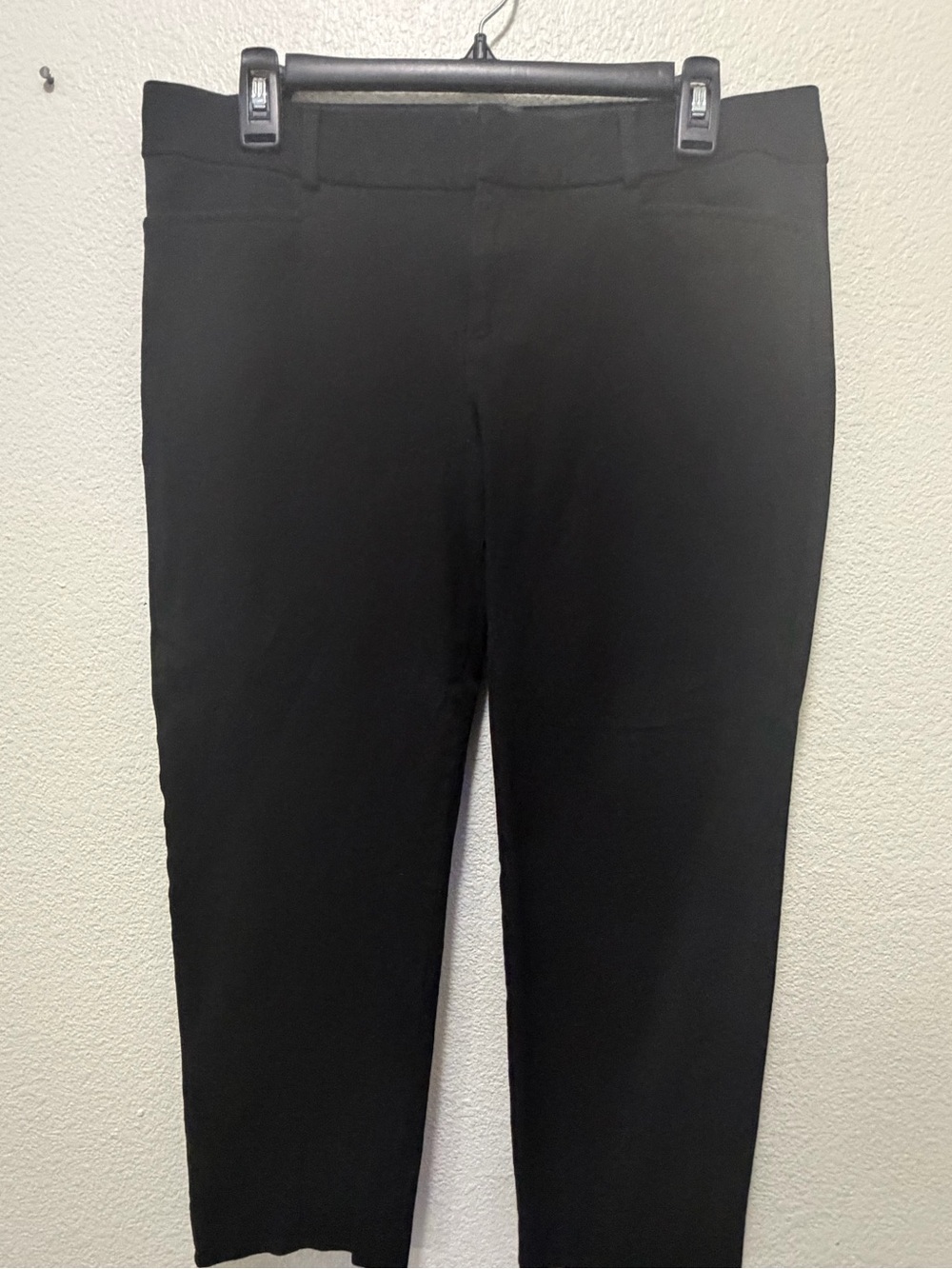 Banana Republic black "sloan" pants, ankle length, size 12